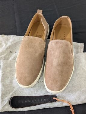HENDERSON BARACCO Rodi Suede Loafers Men 10 EU 44 Desert Slip On Shoes NWOB